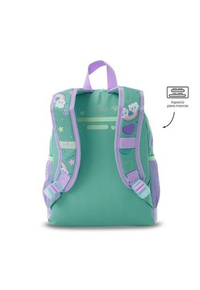 Morral Mediano + Libro Para Colorear Little Magic Para Niña Azul