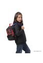 Morral Para Niño Spiderman Hero Pequeño Negro de Totto