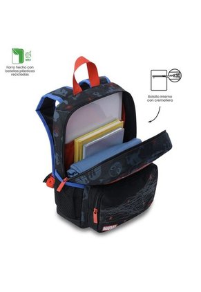 Morral Para Niño Spiderman Hero Pequeño Negro