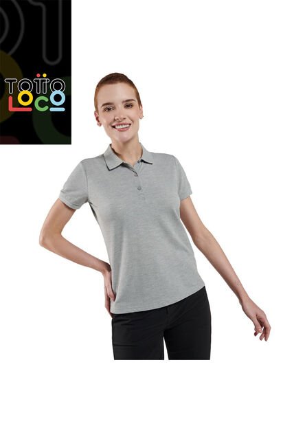 Camisa Polo Masara Gris Mujer