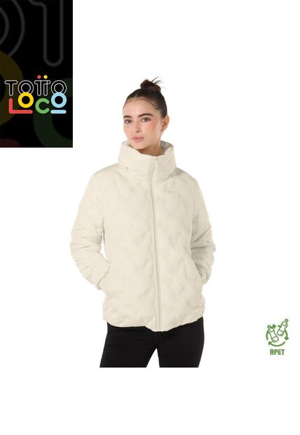 Chaqueta Acolchada Para Mujer Bab Blanca