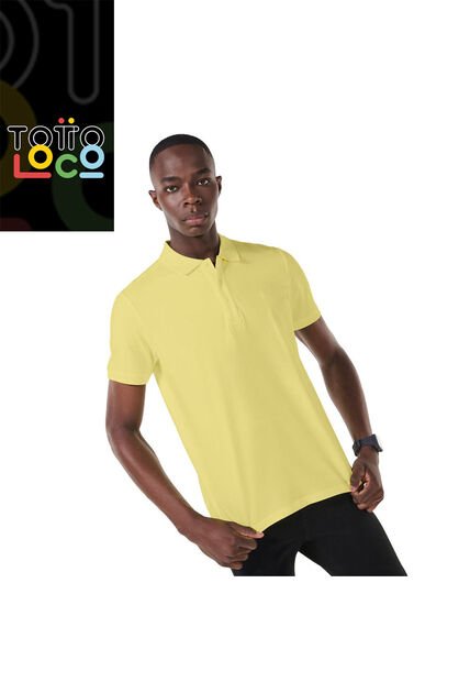 Camisa Polo Youngpolo Para Hombre Amarilla