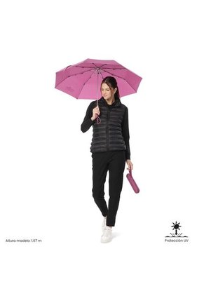 Sombrilla Mediana Sombri Con Filtro UV Rosada Rose