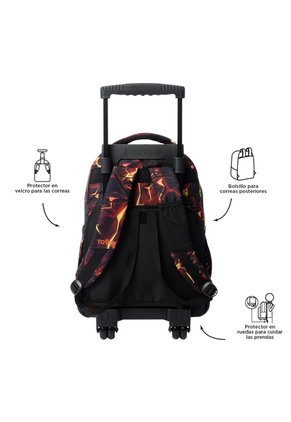Morral Ruedas Niño Porta PC 15.4" Bomper Renglon Rojo