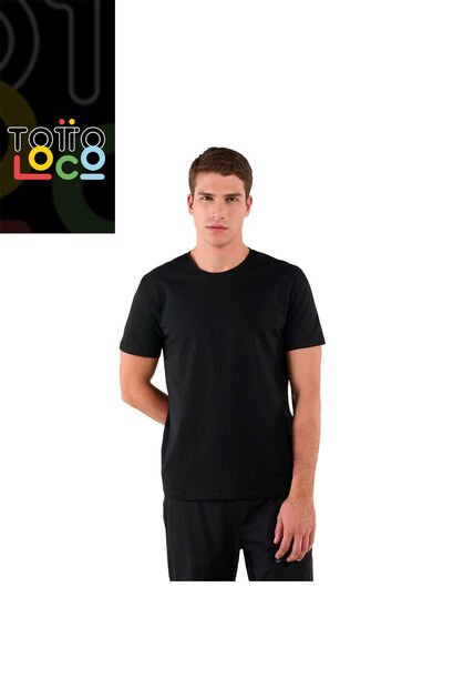 Camiseta Para Hombre Manne Negra