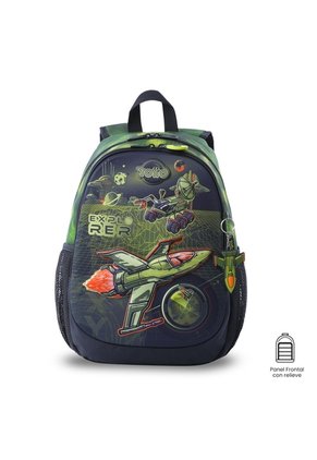 Morral Para Niño Explorer Ship Mediano Verde