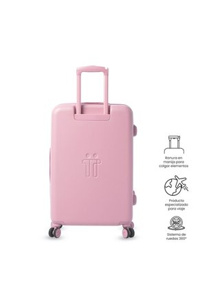Maleta De Viaje Mediana 360 Bazy+ 2.0 Rosada