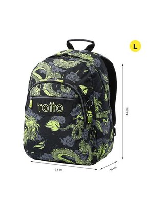 Morral Juvenil Porta PC 14" Acuarela Negro