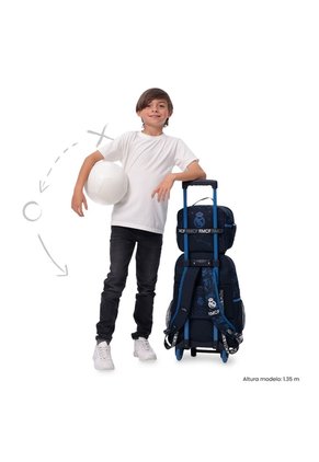 Lonchera Térmica Para Niño Real Madrid Grande Azul