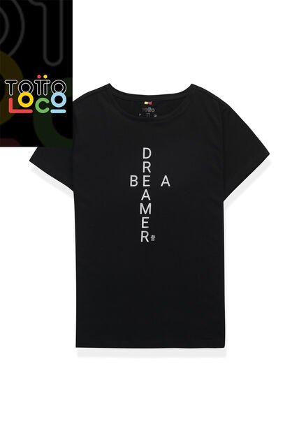 Camiseta Para Mujer Luxxel Negra