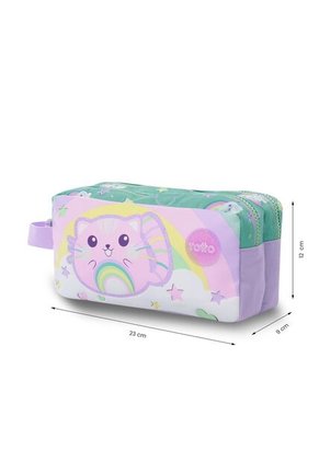 Cartuchera Escolar Grande Para Niña 2 Cuerpos Little Magic Azul