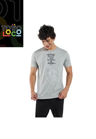 Camiseta Para Hombre Mozartpro Gris Totto