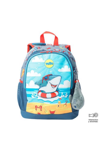 Morral Para Niño Little Surfer Mediano Gris
