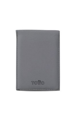 Billetera Dual Pequeña Con RFID Blocker Gris