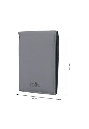 Billetera Dual Pequeña Con RFID Blocker Gris