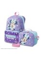 Lonchera Térmica Para Niña Minnie Grande Morada de Totto