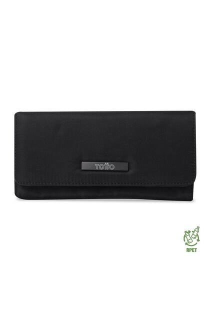 Billetera Para Mujer Adelaide 2 Con RFID Blocker Negra