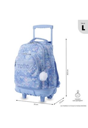 Maleta Para Niña Con Ruedas Porta PC 15.4" Renglón Azul