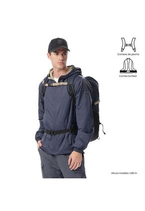 Morral Outdoor Summit 35 Azul Con Sistema De Pedernal