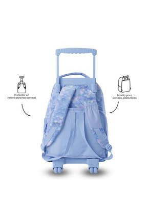 Maleta Para Niña Con Ruedas Porta PC 15.4" Renglón Azul