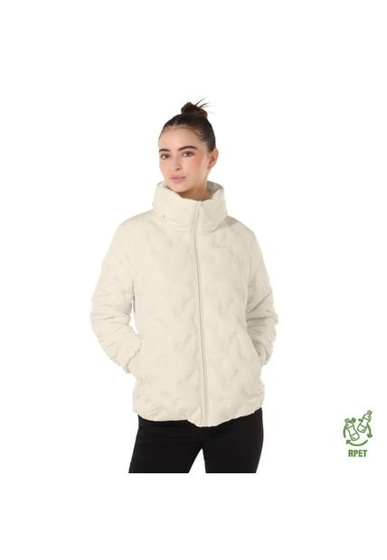 Chaqueta Acolchada Para Mujer Bab Blanca