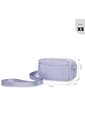 Bolso Para Mujer Bombo Tipo Crossbody Pequeño Morado de Totto