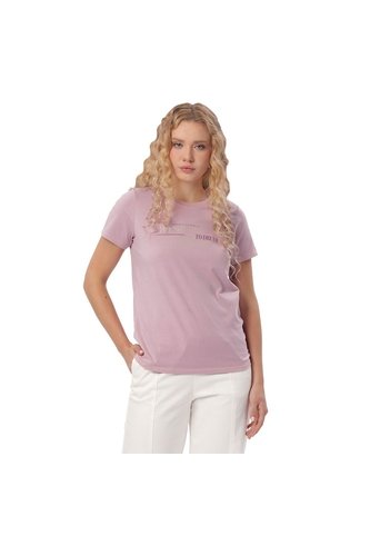 Camiseta Estampada Para Mujer Prime Manga Corta Rosada Totto
