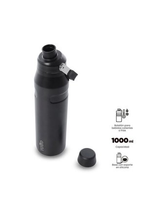 Termo Para Agua Rune 1000 Ml Color Negro
