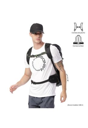 Morral Outdoor Summit 35 Negro Con Sistema De Pedernal