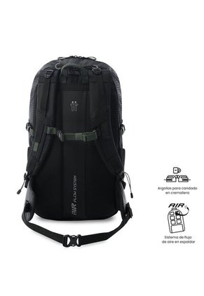 Morral Outdoor Summit 35 Negro Con Sistema De Pedernal