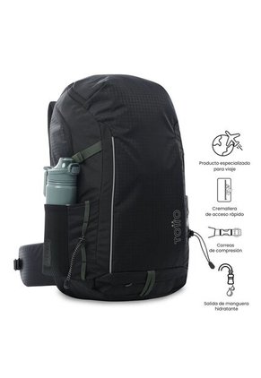 Morral Outdoor Summit 35 Negro Con Sistema De Pedernal