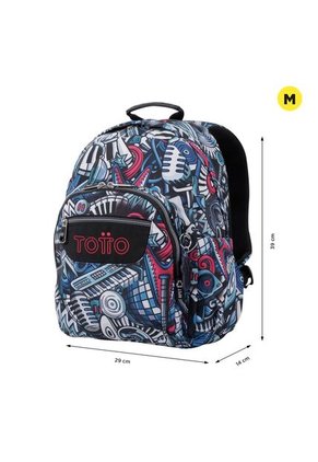Morral Hombre Gommas Escolar Negro