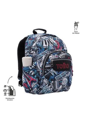 Morral Hombre Gommas Escolar Negro