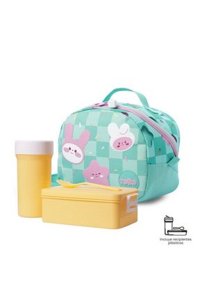 Lonchera Térmica Para Niña Bunny Pump Mediano Verde