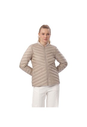 Chaqueta Acolchada Para Mujer Owens 2.0 Beige/Metálico