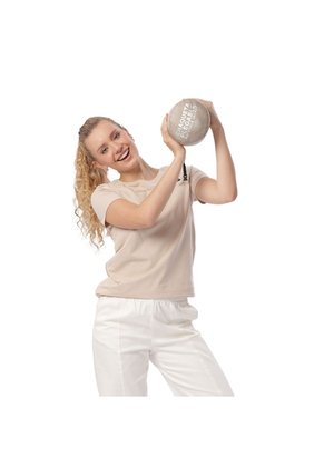 Chaqueta Acolchada Para Mujer Owens 2.0 Beige/Metálico