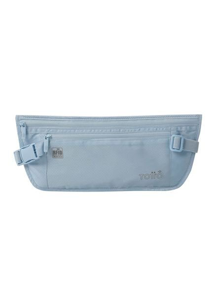 Canguro Invisible De Viaje Security Con RFID Blocker Azul