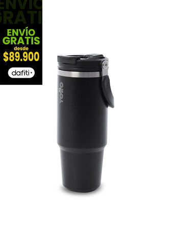 Termo Para Agua Matt 1200 Ml Color Negro Totto