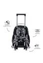 Maleta Para Niño Con Ruedas Star Wars Jedi Mediano Negro de Totto