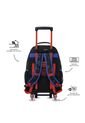 Maleta Para Niño Con Ruedas Spiderman Hero Grande Negro de Totto