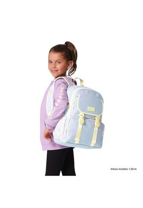 Morral Para Niña Cluw Mediano Azul/Amarillo