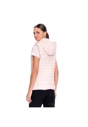 Chaqueta Acolchada Para Mujer Chalina 2 En 1 Rosada