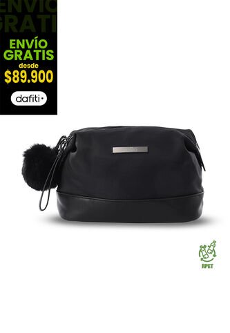 Cosmetiquera Multiuso Adelaide Grande Negro Totto