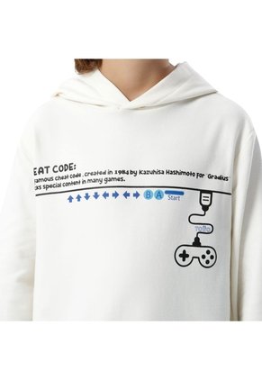 Buzo Cuello Redondo Para Niño Gameup Color Blanco