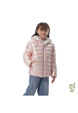 Chaqueta Doble Faz Para Niña Boa Terreo/Blanco Totto