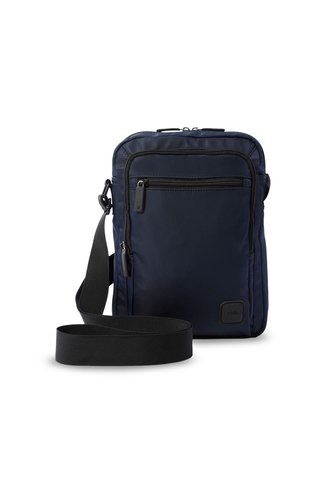 Bolso Para Hombre Bayonne Tipo Crossbody Pequeño Azul Totto