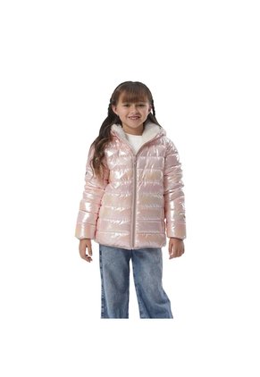 Chaqueta Doble Faz Para Niña Boa Terreo/Blanco