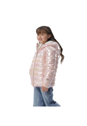 Chaqueta Doble Faz Para Niña Boa Terreo/Blanco