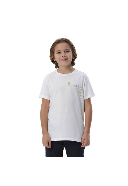 Camiseta Para Niño Proyecty Color Blanca