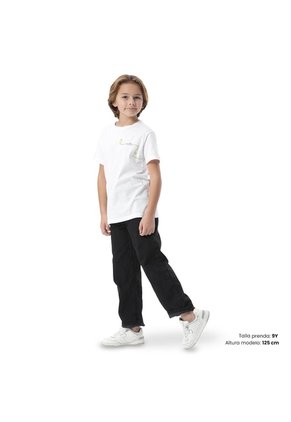 Camiseta Para Niño Proyecty Color Blanca